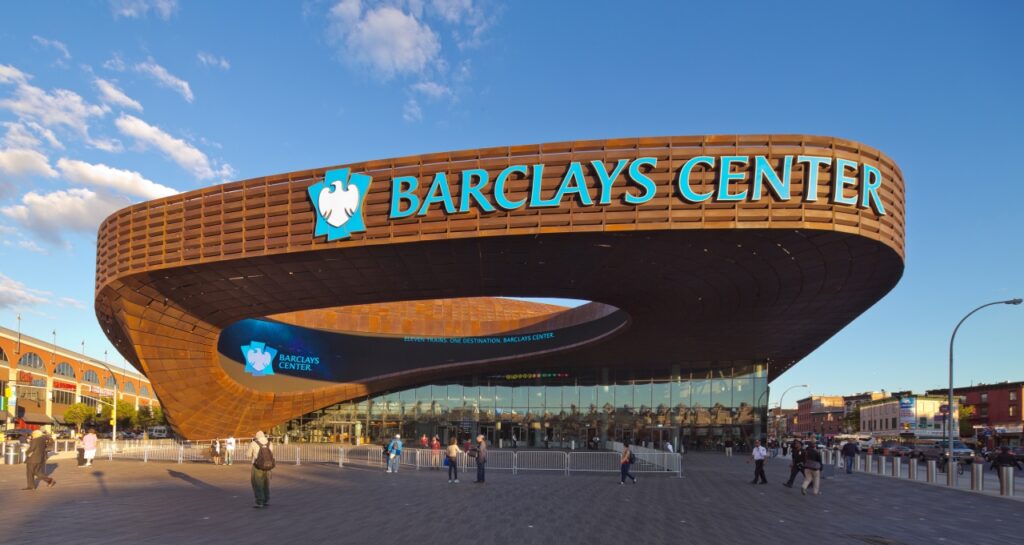 Weathered Steel or Corten used in Barclays Center