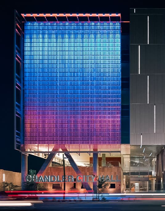 Chandler City Hall Lights
