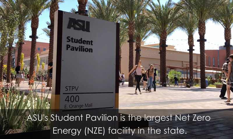 ASU Student Pavilion sign