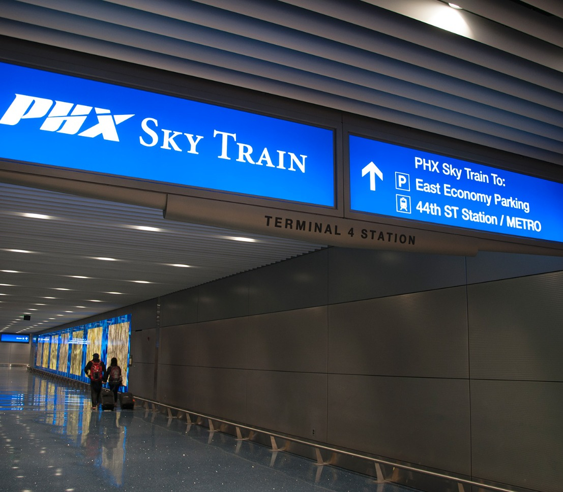 Interior Signage of Sky Train Term 3