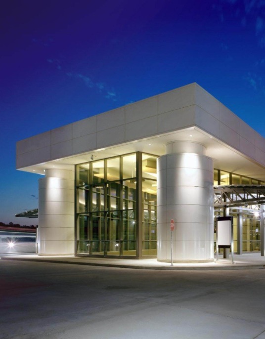 Houston Consolidated Car Rental at Night
