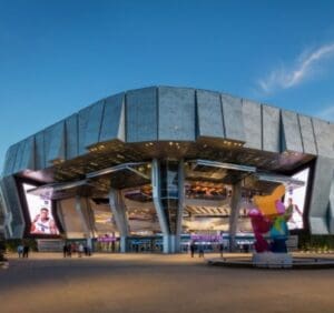 Golden 1 Center Lit Up
