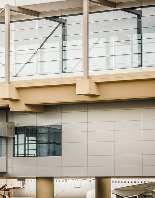 Sky Train Station Terminal 3 zoomed in