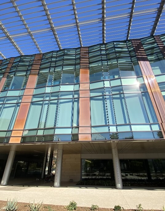 shade systems on exterior of building
