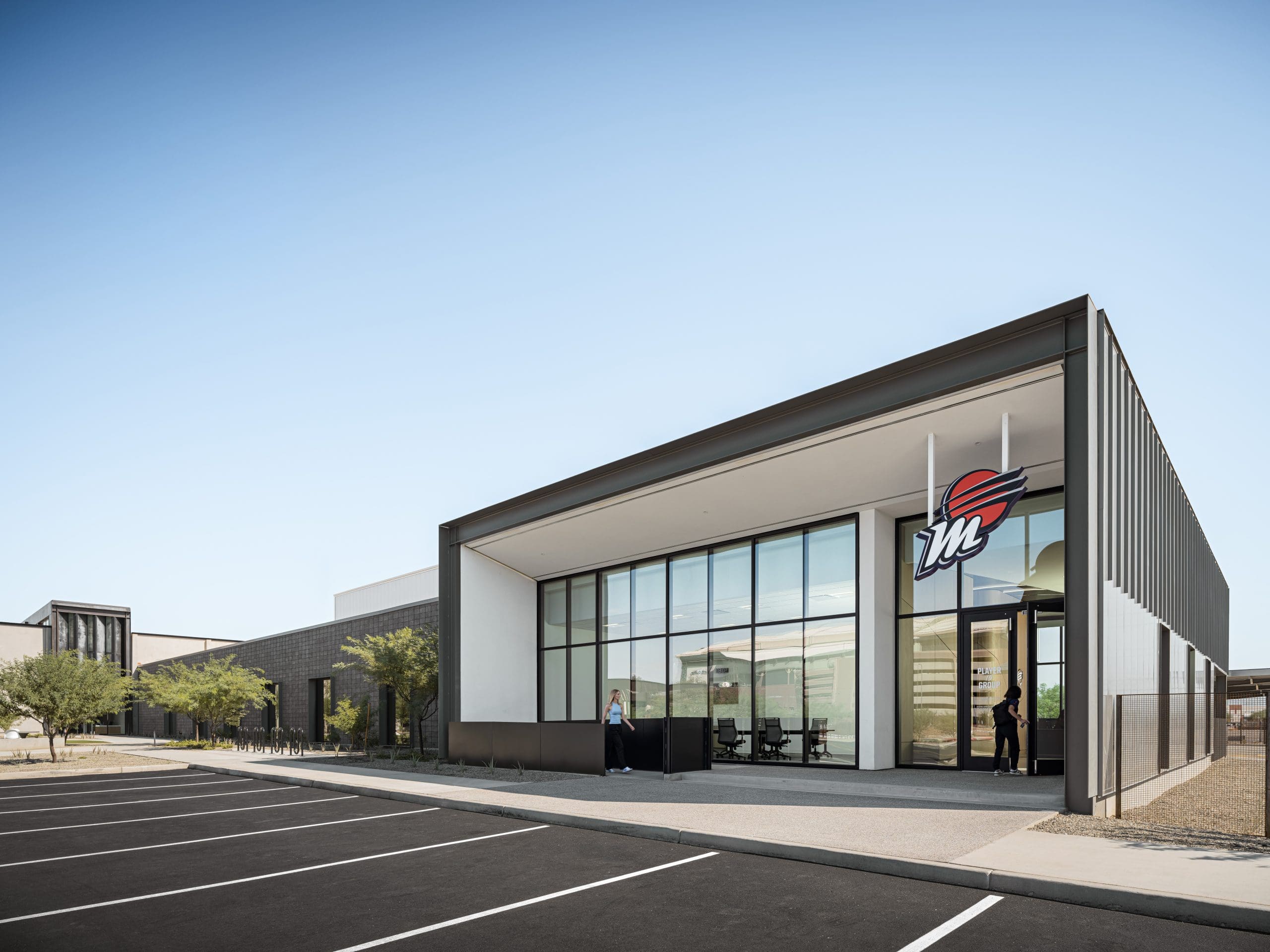 Phoenix Suns HQ Phoenix Mercury training facility metal panels by Kovach